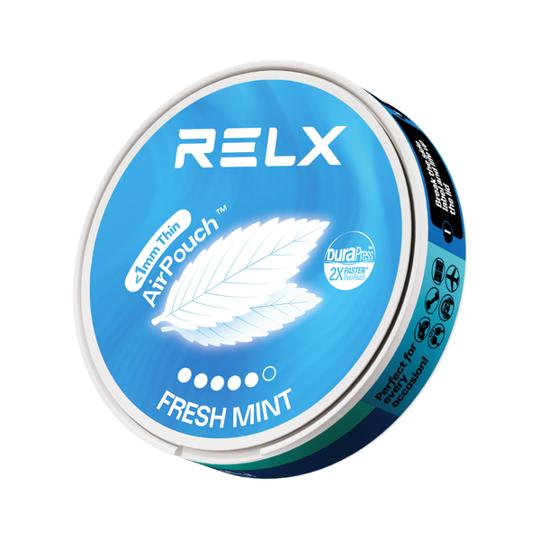 Explore RELX Global Nicotine Pouch RELX Nicotine AirPouch Fresh Mint Natural Mint 9mg/piece Nicotine  < 1mm Thin 🌿
