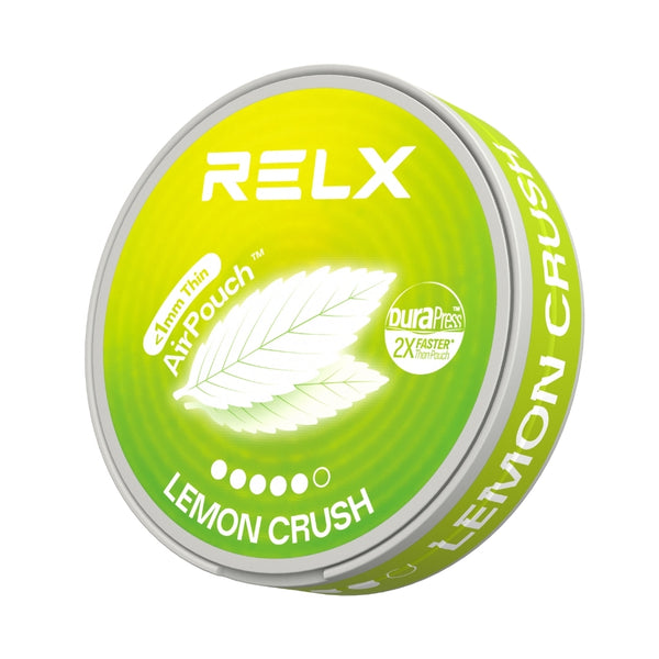 Explore RELX Global Nicotine Pouch RELX Nicotine AirPouch Lemon Crush Sunshine-bright freshness 14mg/piece Nicotine  < 1mm Thin 🍋
