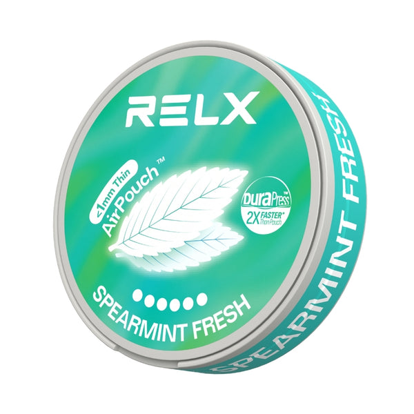 Explore RELX Global Nicotine Pouch RELX Nicotine AirPouch Spearmint Fresh Pure Coolness 20mg/piece Nicotine  < 1mm Thin 🌿

