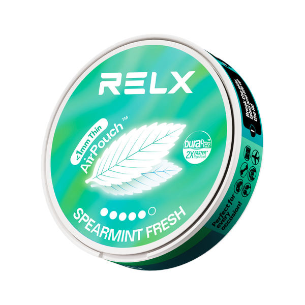 Explore RELX Global Nicotine Pouch RELX Nicotine AirPouch Spearmint Fresh Pure Coolness 14mg/piece Nicotine  < 1mm Thin 🌿
