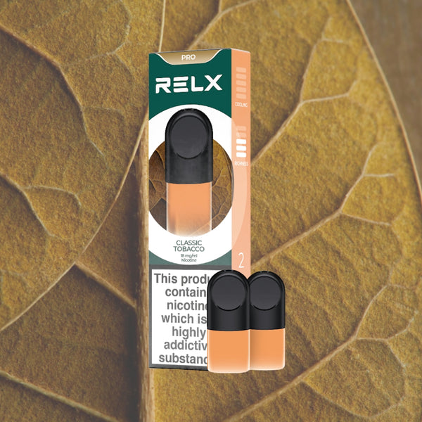Explore Halloween Deals on RELX Global E-cigrette Vape RELX Pod Pro Classic Tobacco Classic Tobacco 1.8% Nicotine  
