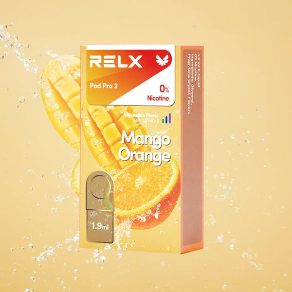 Explore Halloween Deals on  RELX Global E-cigrette Vape RELX Pod Pro Mango Orange(1 Packed) Mango Orange 0% Nicotine  
