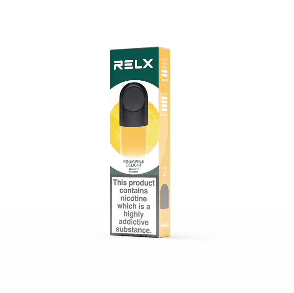 Explore Halloween Deals on RELX Global E-cigrette Vape RELX Pod Pro Pineapple Delight Price Us 10.29 1.8% Nicotine  
