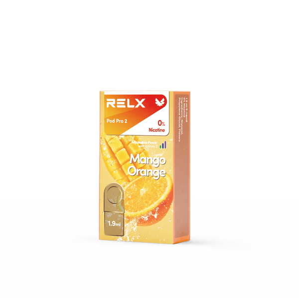 Explore Halloween Deals on  RELX Global E-cigrette Vape RELX Pod Pro Mango Orange(1 Packed) Price Us 5.90 0% Nicotine  
