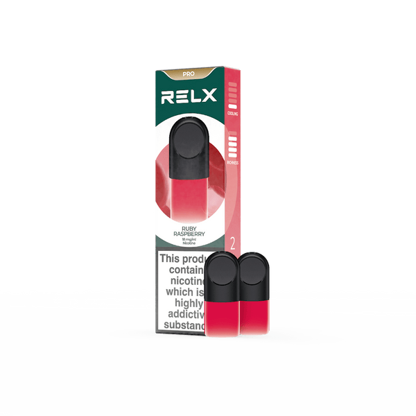 Explore Halloween Deals on RELX Global E-cigrette Vape RELX Pod Pro Ruby Raspberry Price Us 11.40 1.8% Nicotine 
