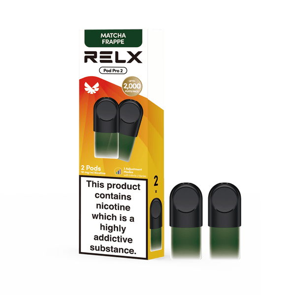 RELX Pod Pro (Autoship) (2-packed) 18mg ml Matcha Frappe relx-official-relx-pod-pro-vape-pods-with-rich-flavors-2-packed-18mg-ml-matcha-frappe-34529590345862
