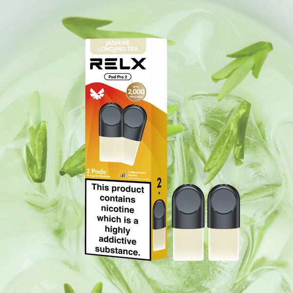 RELX Pod Pro refill vape pods product image, compatible prefilled pod cartridges for RELX Pod Pro devices.

