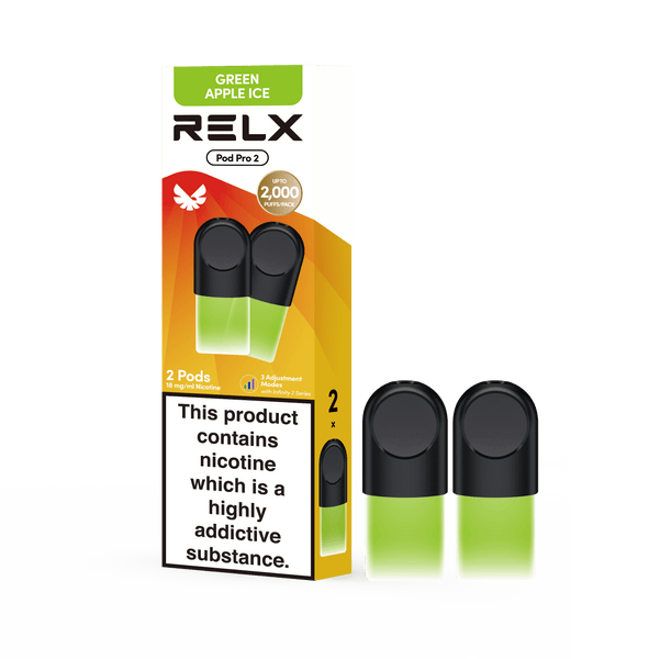 Explore Halloween Deals on New Year Deals on RELX Pod Pro | RELX Global Official RELX Pod Pro 1.80% / Fruit / Green Apple Ice
