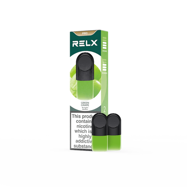 RELX Pod Pro (Autoship) (2-packed) 18mg ml Green Grape relx-official-relx-pod-pro-vape-pods-with-rich-flavors-1-8-green-grape-2-packed-31183018950790
